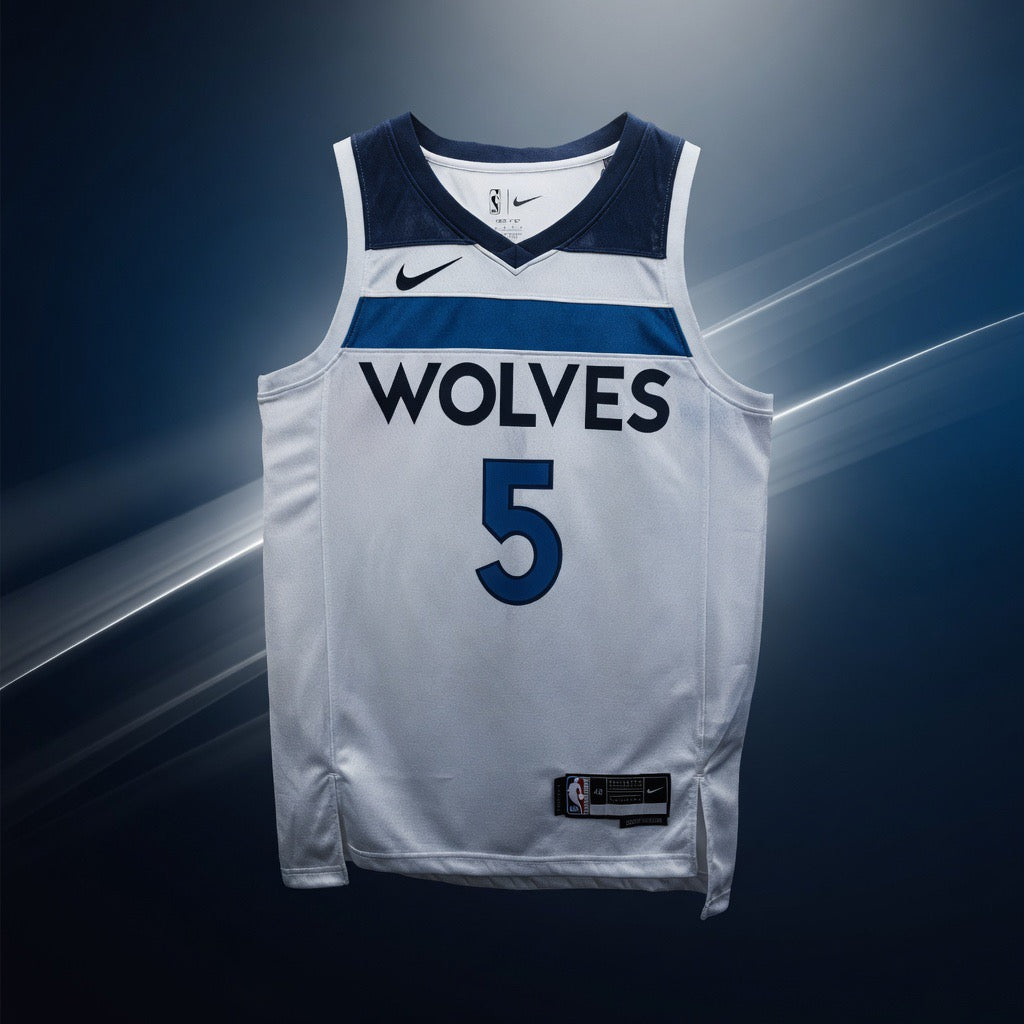 2023 Season Timberwolves Home White NBA Jerseys