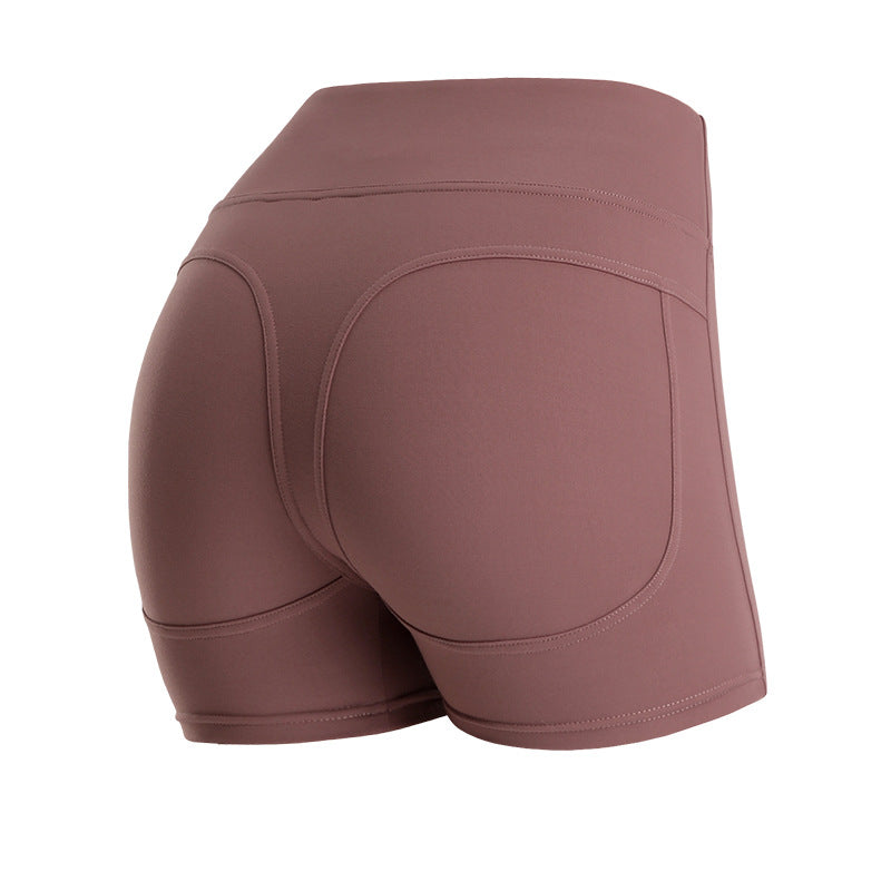 High-Waist Pocketed Yoga Shorts - Lulu Style