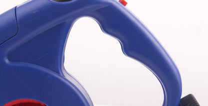 LED Dog Leash with Waste Bag Dispenser and Retractable Cord
