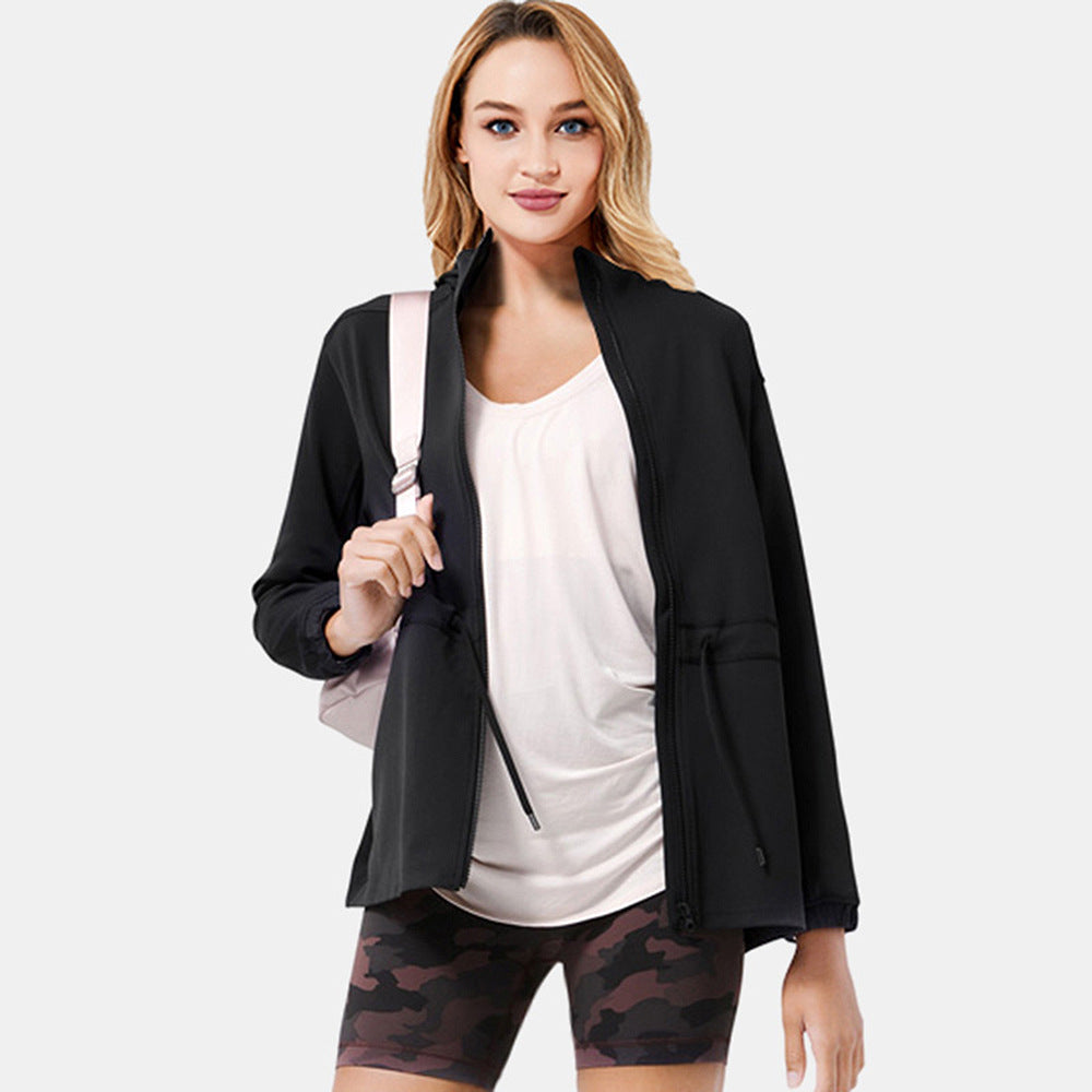 Lulu-Style Athletic Jacket for Yoga and Fitness