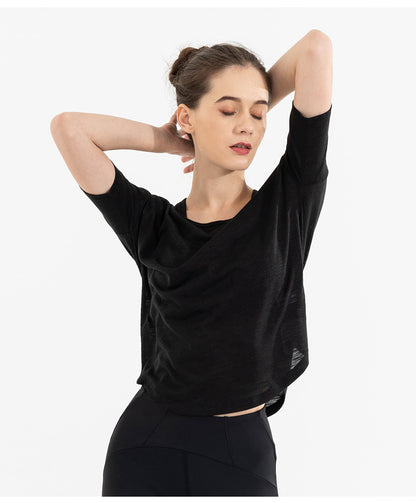 Lulu Yoga T-Shirt for Women - Loose Fit Lightweight Top