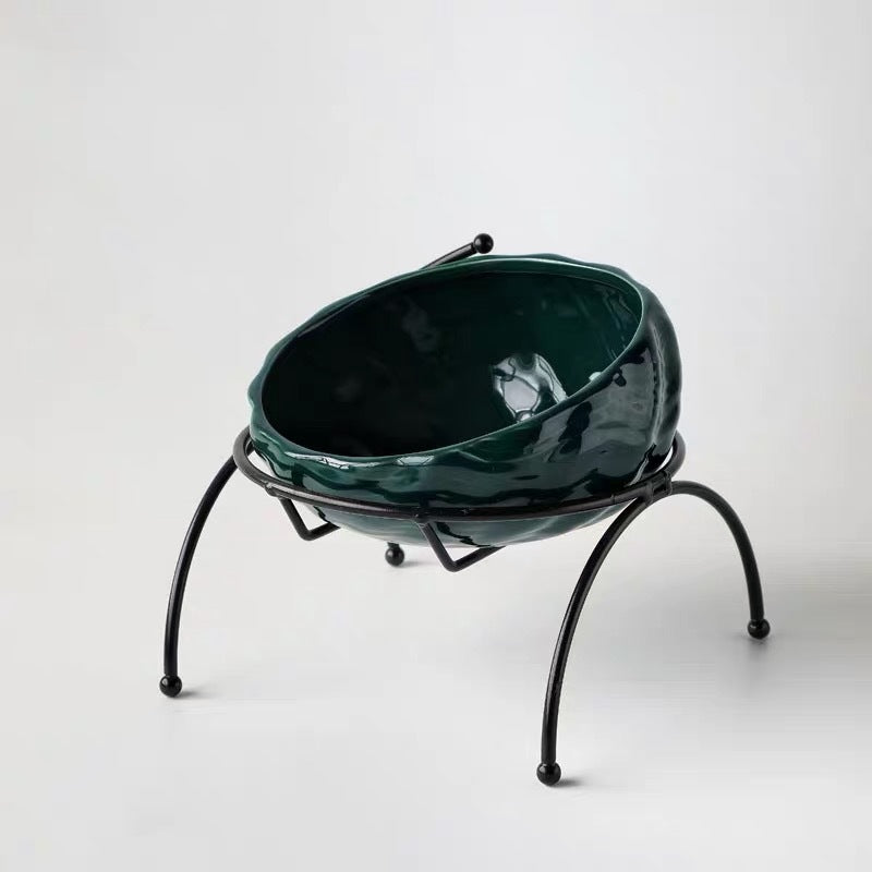 Elevated Cat and Dog Bowls with Slant Design
