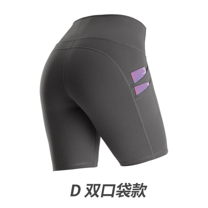 High-Waist Pocketed Yoga Shorts - Lulu Style
