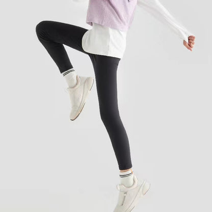 2023 New Lulu Kids Yoga Sharkskin Leggings (Black)