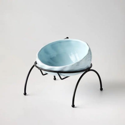 Elevated Cat and Dog Bowls with Slant Design