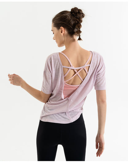 Lulu Yoga T-Shirt for Women - Loose Fit Lightweight Top