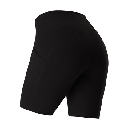 High-Waist Pocketed Yoga Shorts - Lulu Style