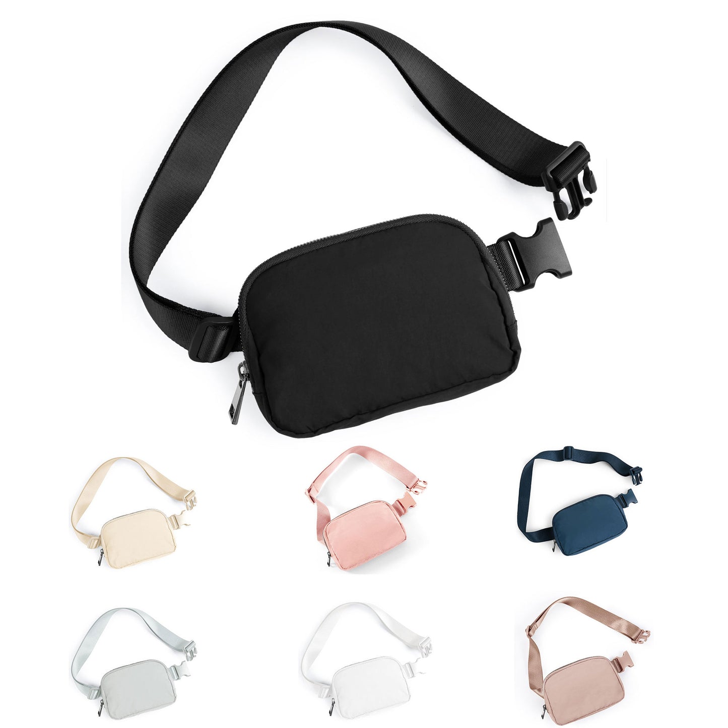 Lulu Nylon Waterproof Waist Bag for Sports and Yoga