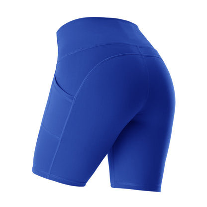 High-Waist Pocketed Yoga Shorts - Lulu Style