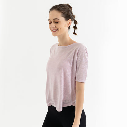 Lulu Yoga T-Shirt for Women - Loose Fit Lightweight Top