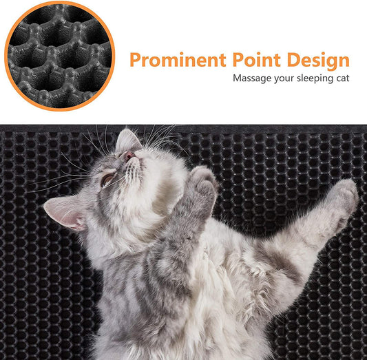 Double Layer Cat Litter Mat, EVA Material