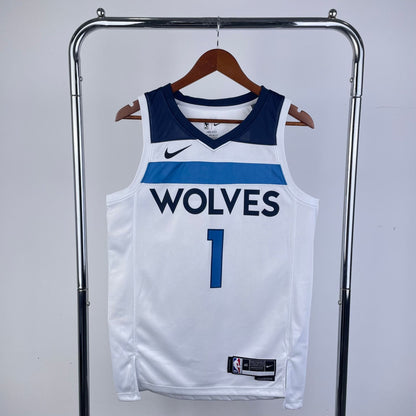2023 Season Timberwolves Home White NBA Jerseys