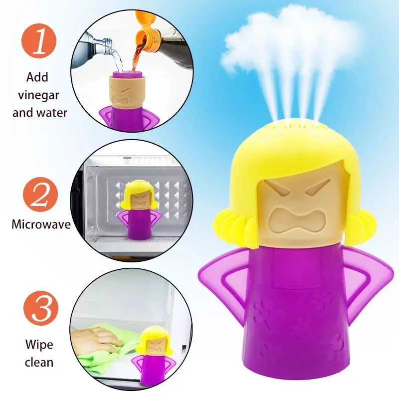 Angry Mama Microwave Cleaner - Steam Clean in Minutes