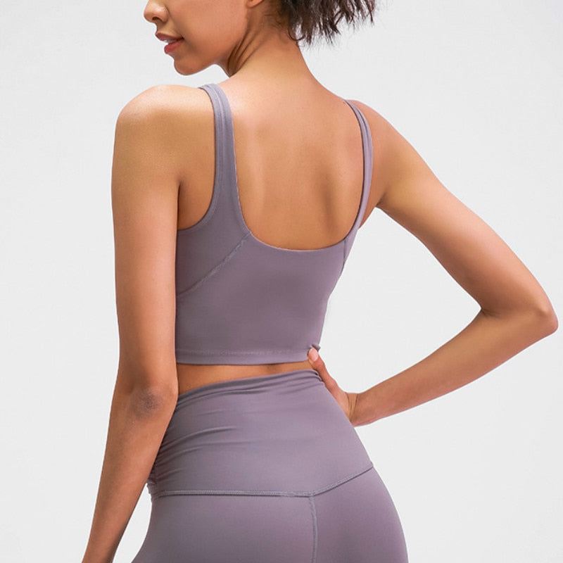 Lulu Women's High-Impact Sports Bra and Tank Top