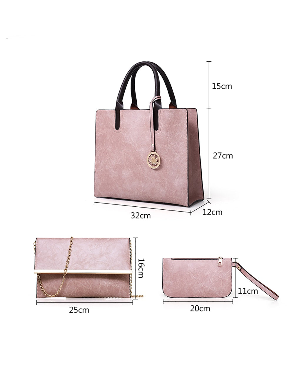 Three-Piece Large Capacity Shoulder Bag