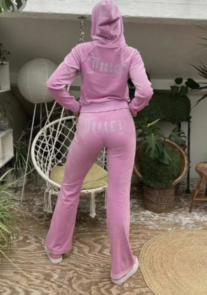 Juicy Tracksuit - Korean Velvet Set