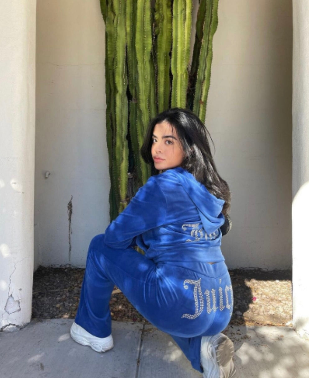 Juicy Tracksuit - Korean Velvet Set