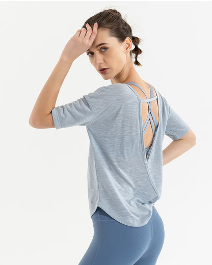 Lulu Yoga T-Shirt for Women - Loose Fit Lightweight Top