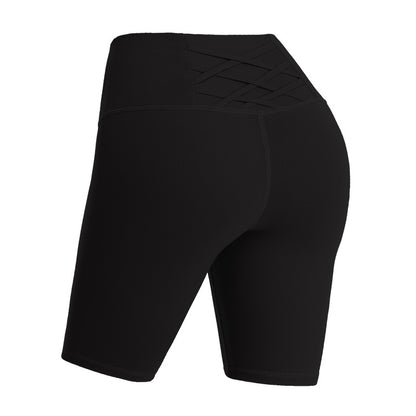 High-Waist Pocketed Yoga Shorts - Lulu Style