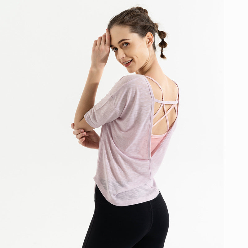 Lulu Yoga T-Shirt for Women - Loose Fit Lightweight Top