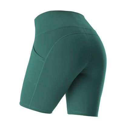 High-Waist Pocketed Yoga Shorts - Lulu Style