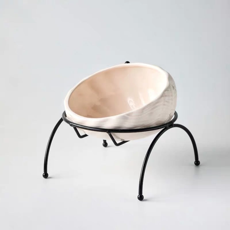 Elevated Cat and Dog Bowls with Slant Design