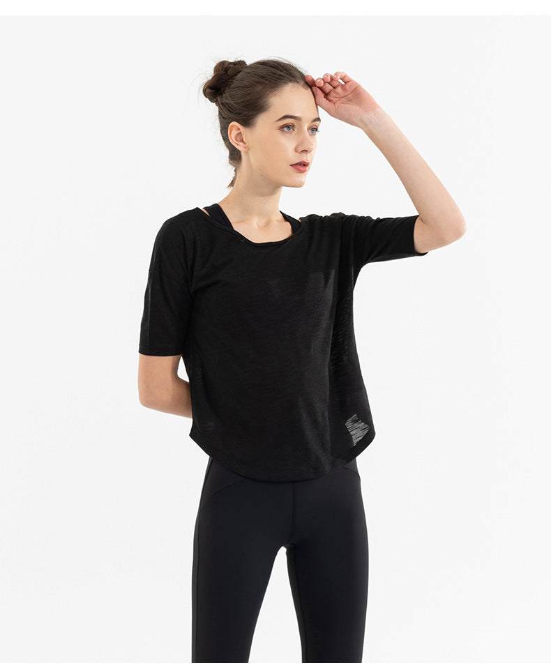 Lulu Yoga T-Shirt for Women - Loose Fit Lightweight Top