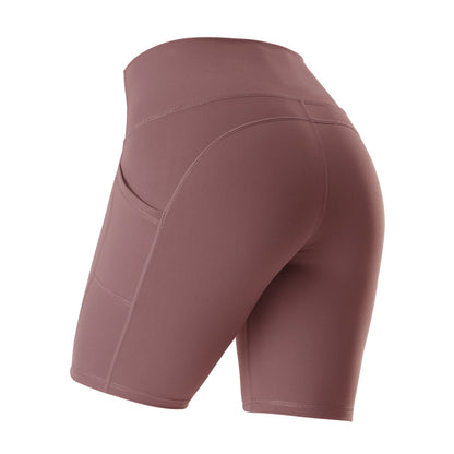 High-Waist Pocketed Yoga Shorts - Lulu Style