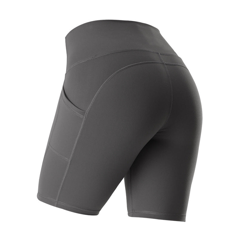 High-Waist Pocketed Yoga Shorts - Lulu Style