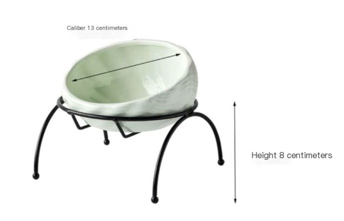 Elevated Cat and Dog Bowls with Slant Design