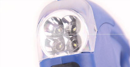 LED Dog Leash with Waste Bag Dispenser and Retractable Cord