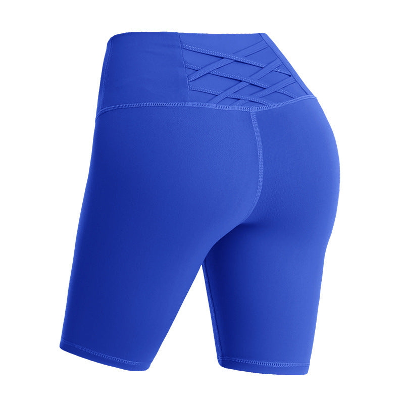 High-Waist Pocketed Yoga Shorts - Lulu Style